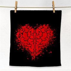 Heart Brain Mind Psychology Doubt Face Towel by pakminggu