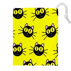 Cats Heads Pattern Design Drawstring Pouch (5xl) by pakminggu