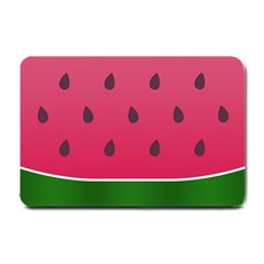 Watermelon Fruit Summer Red Fresh Food Healthy Small Doormat by pakminggu