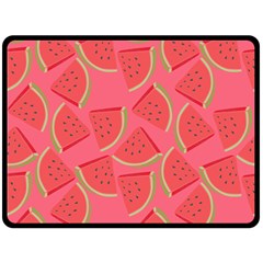 Watermelon Background Watermelon Wallpaper Two Sides Fleece Blanket (large) by pakminggu