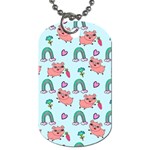 Pigs Pattern Art Design Drawing Sketch Wallpaper Dog Tag (One Side) Front