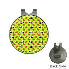 Watermelon Panda Background Wallpaper Hat Clips With Golf Markers by pakminggu