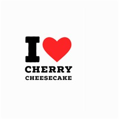 I Love Cherry Cheesecake Large Garden Flag (two Sides) by ilovewhateva