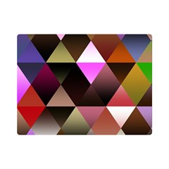 Abstract Geometric Triangles Shapes Premium Plush Fleece Blanket (mini) by danenraven