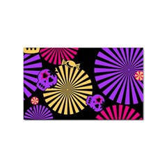 Seamless Halloween Day Of The Dead Sticker (rectangular) by danenraven