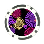 Seamless Halloween Day Of The Dead Poker Chip Card Guard Back