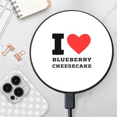 I Love Blueberry Cheesecake  Wireless Fast Charger(black) by ilovewhateva