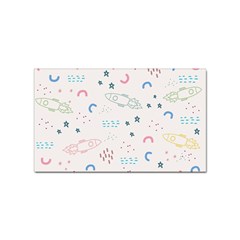 Spaceship Pattern Star Sticker Rectangular (10 Pack) by danenraven