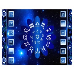 Astrology Horoscopes Constellation Two Sides Premium Plush Fleece Blanket (medium) by danenraven