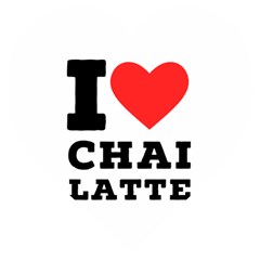 I Love Chai Latte Wooden Puzzle Heart by ilovewhateva