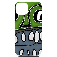 Extreme Closeup Angry Monster Vampire Iphone 14 Black Uv Print Case by dflcprintsclothing