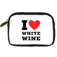 I Love White Wine Digital Camera Leather Case by ilovewhateva