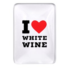 I Love White Wine Rectangular Glass Fridge Magnet (4 Pack) by ilovewhateva