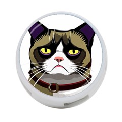 Grumpy Cat 4-port Usb Hub (one Side) by Mog4mog4