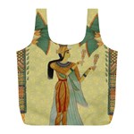 Egyptian Design Man Artifact Royal Full Print Recycle Bag (L) Back