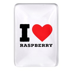 I Love Raspberry Rectangular Glass Fridge Magnet (4 Pack) by ilovewhateva