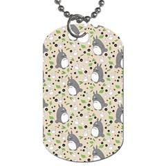 Pattern My Neighbor Totoro Dog Tag (one Side) by Mog4mog4