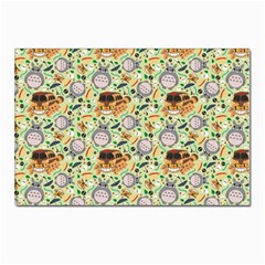 My Neighbor Totoro Pattern Postcards 5  X 7  (pkg Of 10) by Mog4mog4