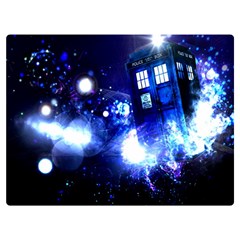 Tardis Background Space Premium Plush Fleece Blanket (extra Small) by Mog4mog4