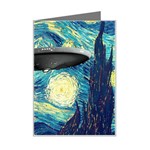 Star Starship The Starry Night Van Gogh Mini Greeting Card Left