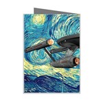 Star Starship The Starry Night Van Gogh Mini Greeting Card Right