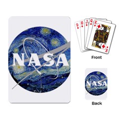 Vincent Van Gogh Starry Night Art Painting Planet Galaxy Playing Cards Single Design (rectangle) by Mog4mog4