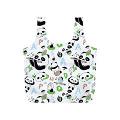 Giant Panda Bear Pattern Full Print Recycle Bag (s) by Bakwanart