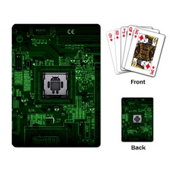 Technology Computer Chip Electronics Industry Circuit Board Playing Cards Single Design (rectangle) by Bakwanart