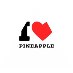 I Love Pineapple Wooden Puzzle Triangle by ilovewhateva