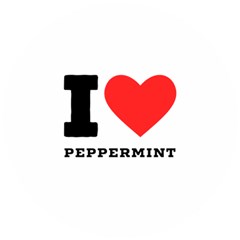 I Love Peppermint Wooden Puzzle Round by ilovewhateva