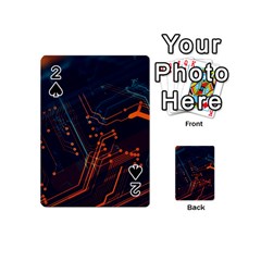 Abstract Colorful Circuit Playing Cards 54 Designs (mini) by Bakwanart