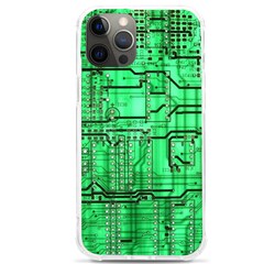 Green Circuit Board Computer Iphone 12 Pro Max Tpu Uv Print Case by Bakwanart