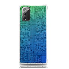 Blue And Green Circuit Board Wallpaper Circuit Board Sketch Samsung Galaxy Note 20 Tpu Uv Case by Bakwanart