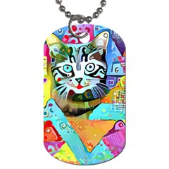 Kitten Cat Pet Animal Adorable Fluffy Cute Kitty Dog Tag (two Sides) by 99art