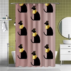 Cat Egyptian Ancient Statue Egypt Culture Animals Shower Curtain 48  X 72  (small)  by 99art