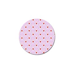 Easter Easter Bunny Hearts Seamless Tile Cute Golf Ball Marker (4 Pack) by 99art