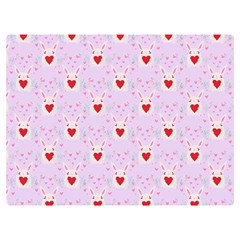 Easter Easter Bunny Hearts Seamless Tile Cute Premium Plush Fleece Blanket (extra Small) by 99art