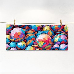 Pattern Seamless Balls Colorful Rainbow Colors Hand Towel by 99art