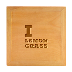 I Love Lemon Grass Wood Photo Frame Cube by ilovewhateva