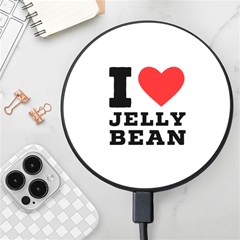 I Love Jelly Bean Wireless Fast Charger(black) by ilovewhateva