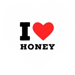 I Love Honey Wooden Puzzle Heart by ilovewhateva