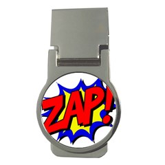 Zap Comic Book Fight Money Clips (round)  by 99art