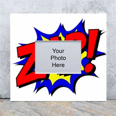 Zap Comic Book Fight White Wall Photo Frame 5  X 7  by 99art