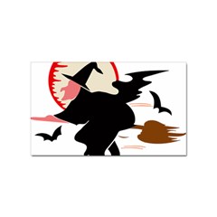 Bat Broom Broomstick Sticker (rectangular) by 99art