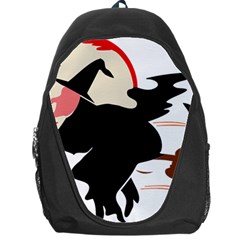 Bat Broom Broomstick Backpack Bag by 99art