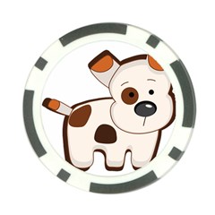 Animation-dog-cute-cartoon-drawing Poker Chip Card Guard by 99art