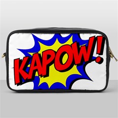 Kapow-comic-comic-book-fight Toiletries Bag (one Side) by 99art