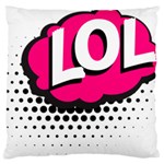 Lol-acronym-laugh-out-loud-laughing Standard Premium Plush Fleece Cushion Case (One Side) Front