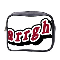 Comic-text-frustration-bother Mini Toiletries Bag (two Sides) by 99art