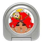 Comic-characters-grandfather Travel Alarm Clock Front